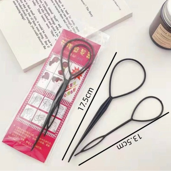 🎀🆕 2 Pieces Hairdressing Tool Geometric Design Casual For Daily Life - Picture 3 of 4